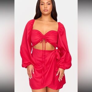 PrettyLittleThing Bold Red Dress